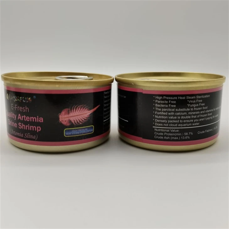 Canned Brine Shrimp Aquarium Fish Food factory